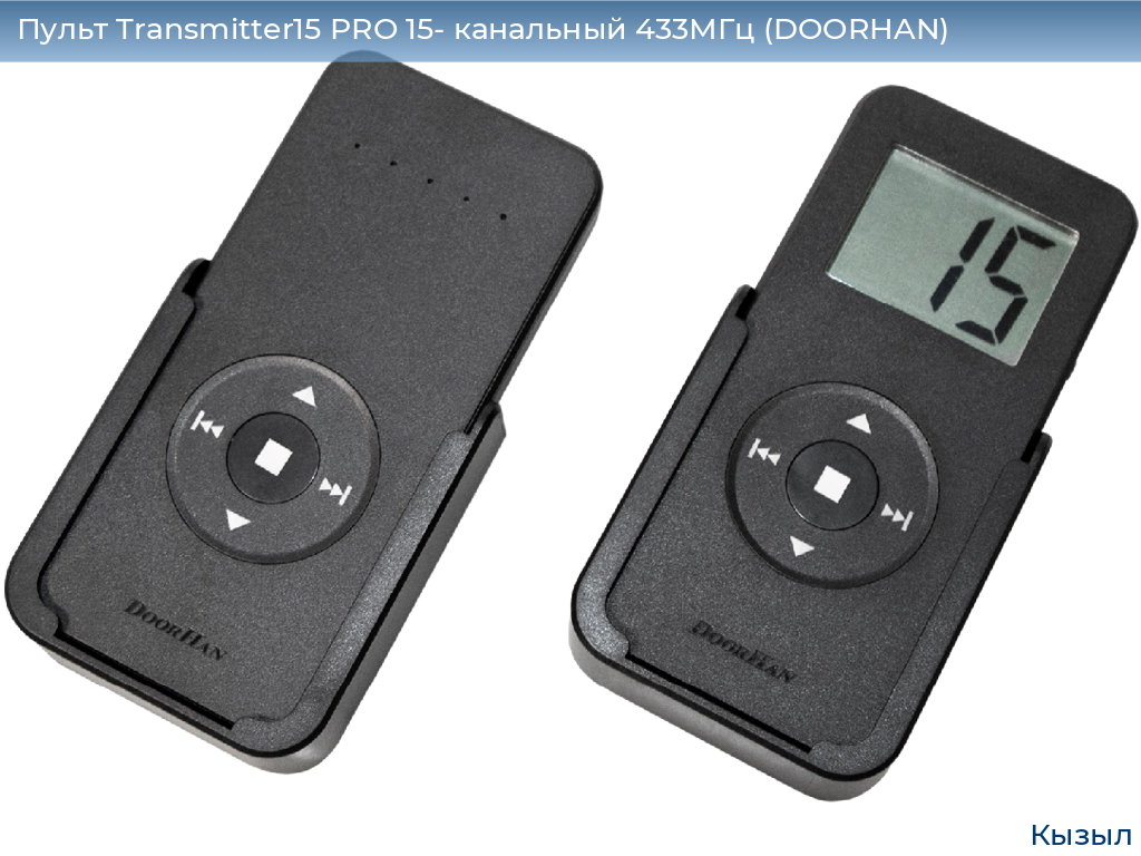 Пульт Transmitter15 PRO 15- канальный 433МГц (DOORHAN), kyzyl.doorhan.ru