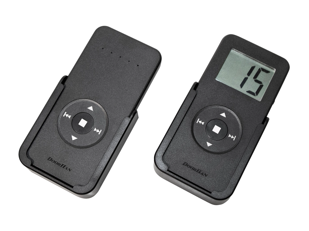 Пульты серий transmitter 5pro-black/15pro-black/15timer-pro-black (трансмиттер 5про-черный/15про-черный/15таймер-черный) предназначены для дистанционного управления всеми видами автоматики DoorHan, произведенной с 2021 года. Занимают две ячейки памяти в радиоприемнике привода. С помощью данных пультов можно реализовать одновременное или раздельное управление сразу пятью/пятнадцатью устройствами.